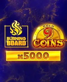 9 Coins Gold Burning Board